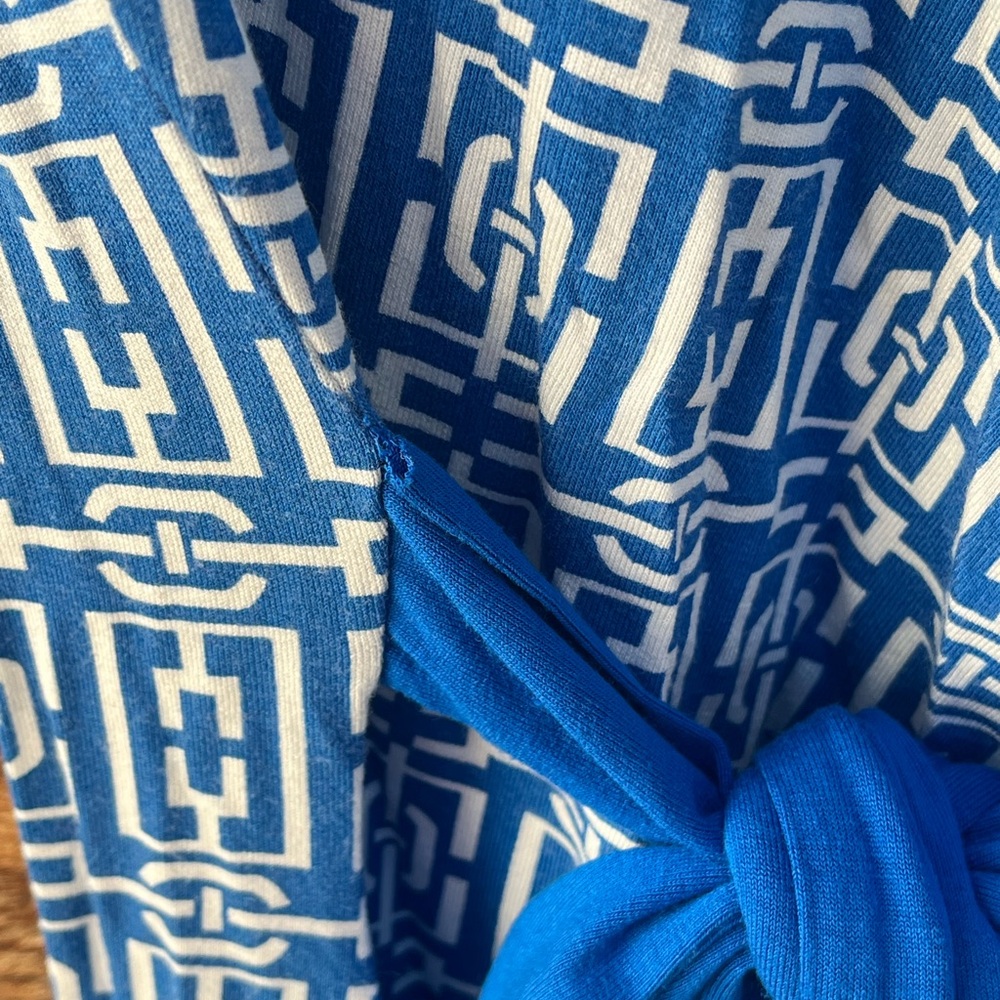 NEW YORK & COMPANY | Blue Patterned Dress M - Picture 5 of 8